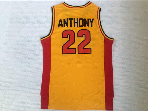 Oak Hill Yellow #22 ANTHONY Basketball Jersey