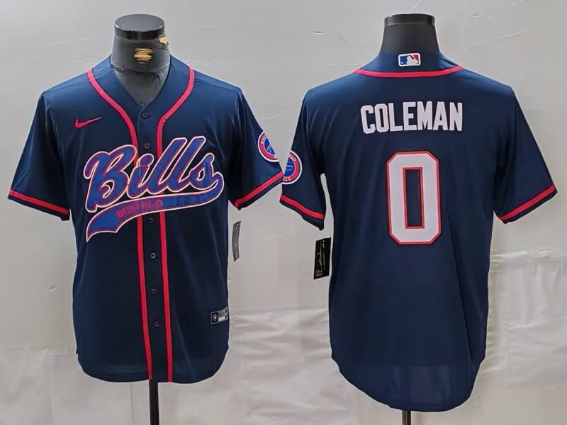 Buffalo Bills Dark Blue MLB&NFL Jersey