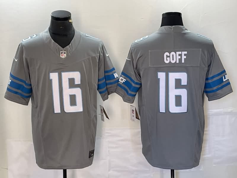 Detroit Lions Grey NFL Jersey 02