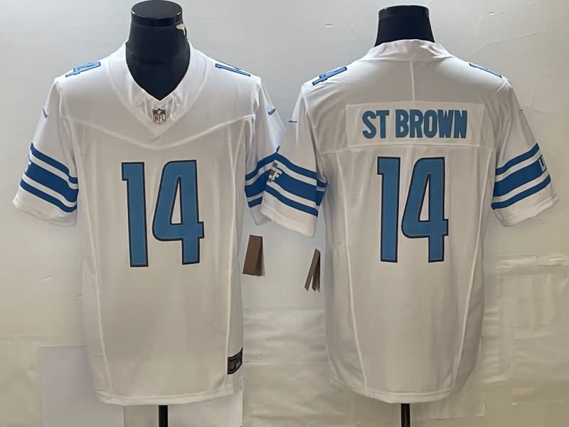 Detroit Lions White NFL Jersey 02