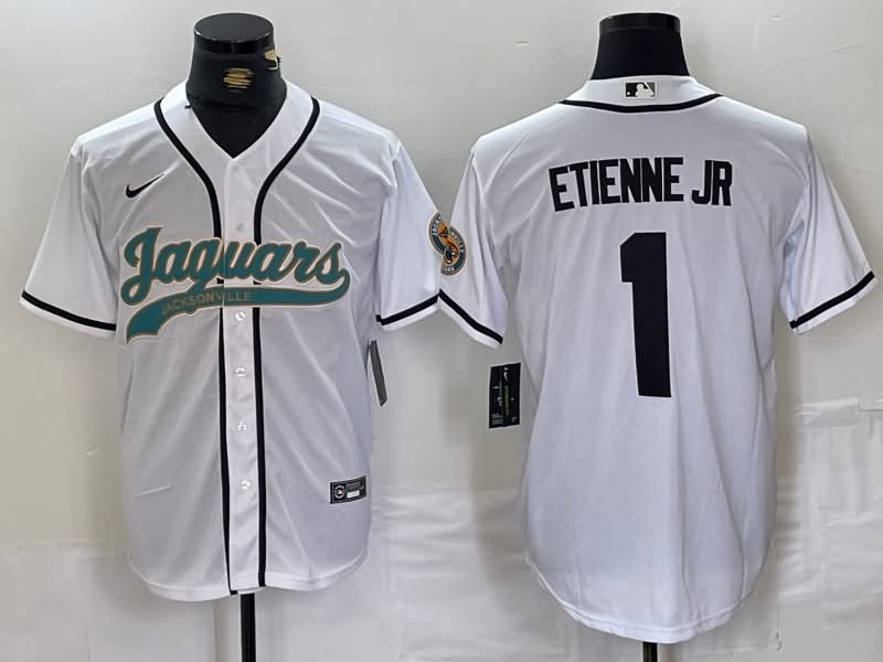 Jacksonville Jaguars White MLB&NFL Jersey