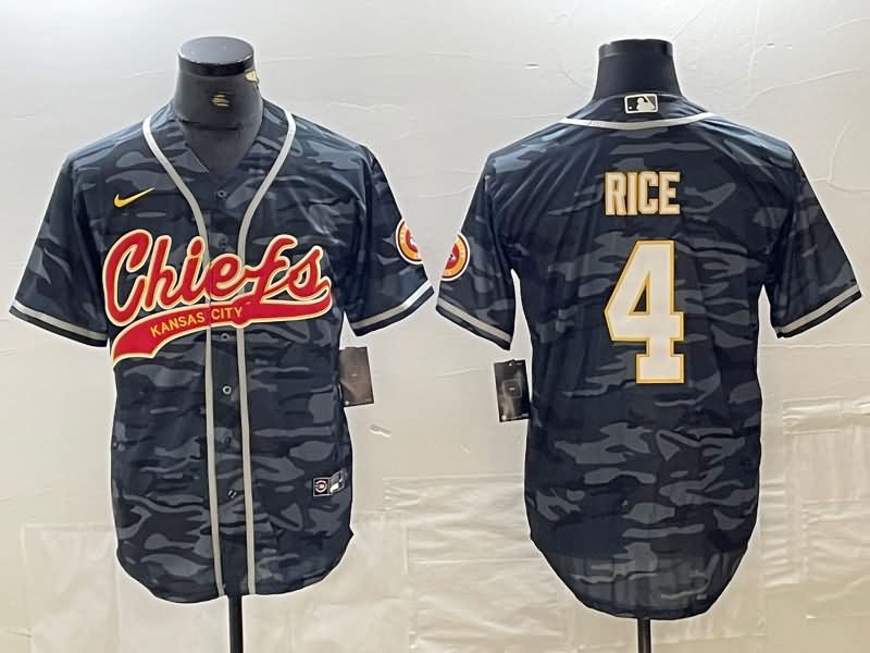 Kansas City Chiefs Camouflage MLB&NFL Jersey 02