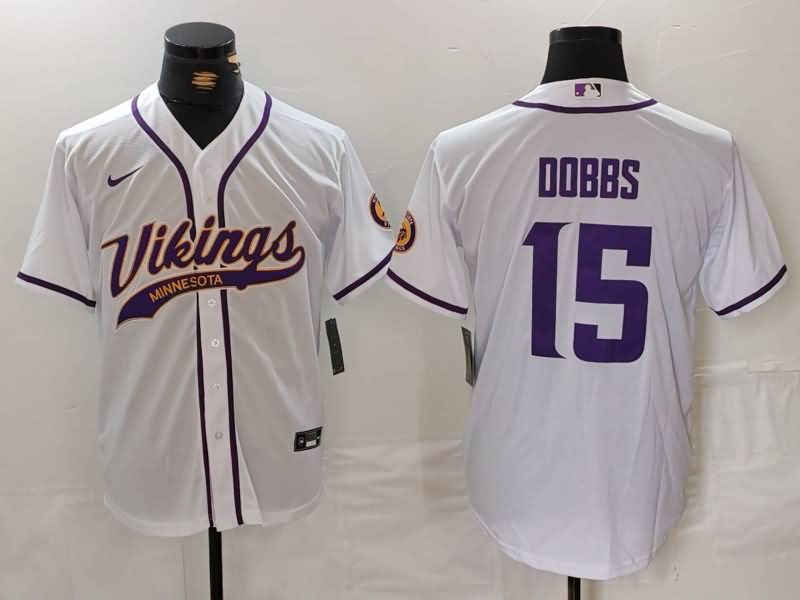 Minnesota Vikings White MLB&NFL Jersey