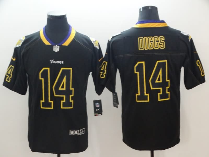 Minnesota Vikings Black Retro NFL Jersey