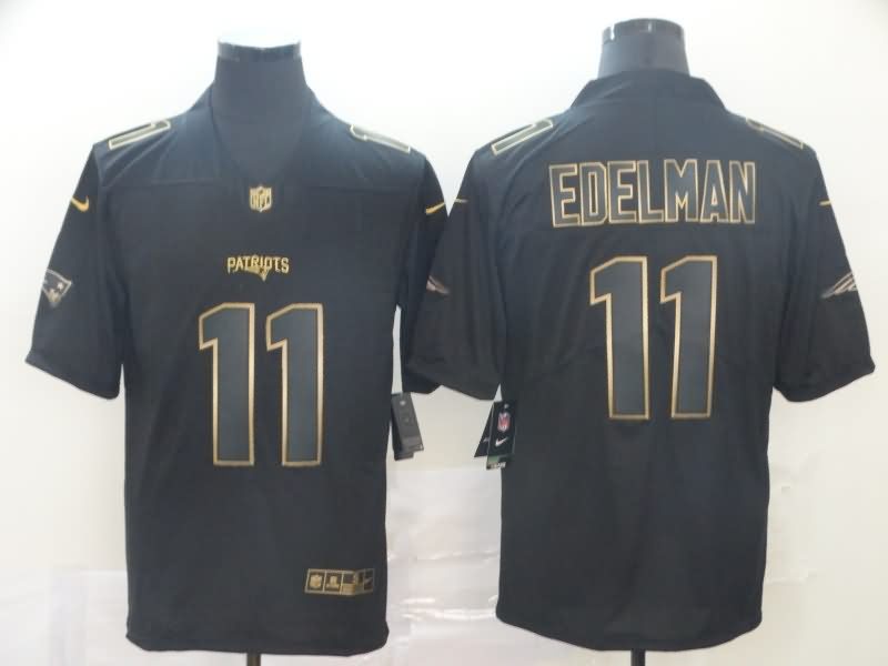 New England Patriots Black Gold Vapor Limited NFL Jersey