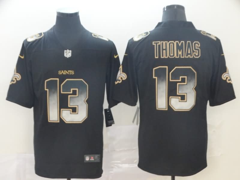 New Orleans Saints Black Smoke Fashion NFL Jersey