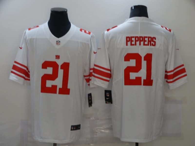 New York Giants White NFL Jersey 02