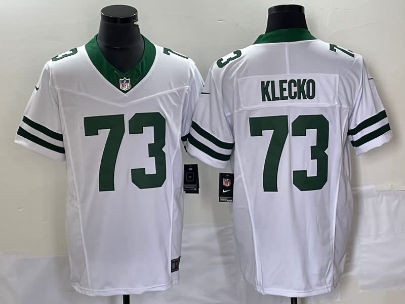 New York Jets White Retro NFL Jersey 02