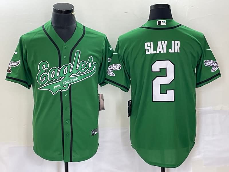 Philadelphia Eagles Green MLB&NFL Jersey 03