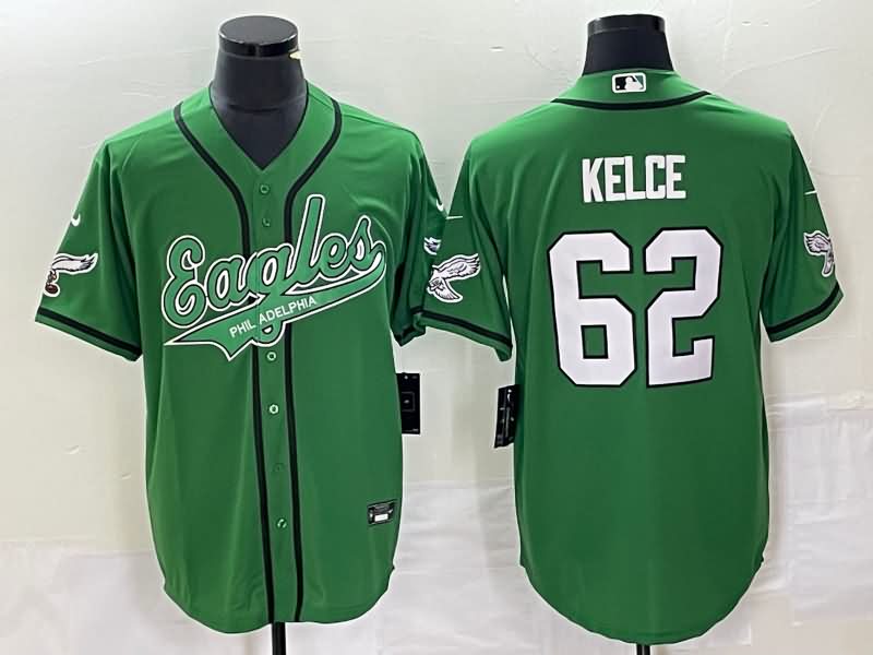 Philadelphia Eagles Green MLB&NFL Jersey 03