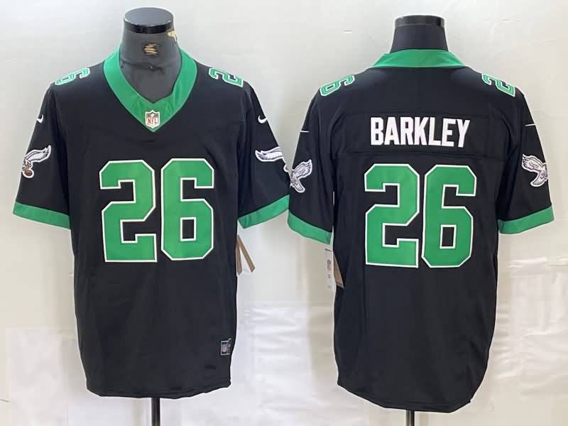 Philadelphia Eagles Black Retro NFL Jersey 02