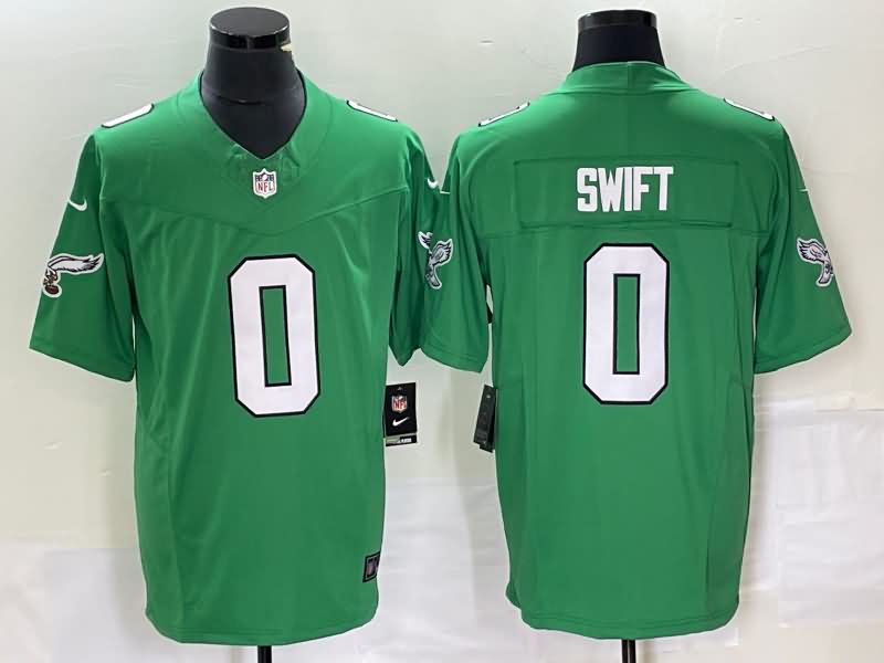 Philadelphia Eagles Green Retro NFL Jersey 03