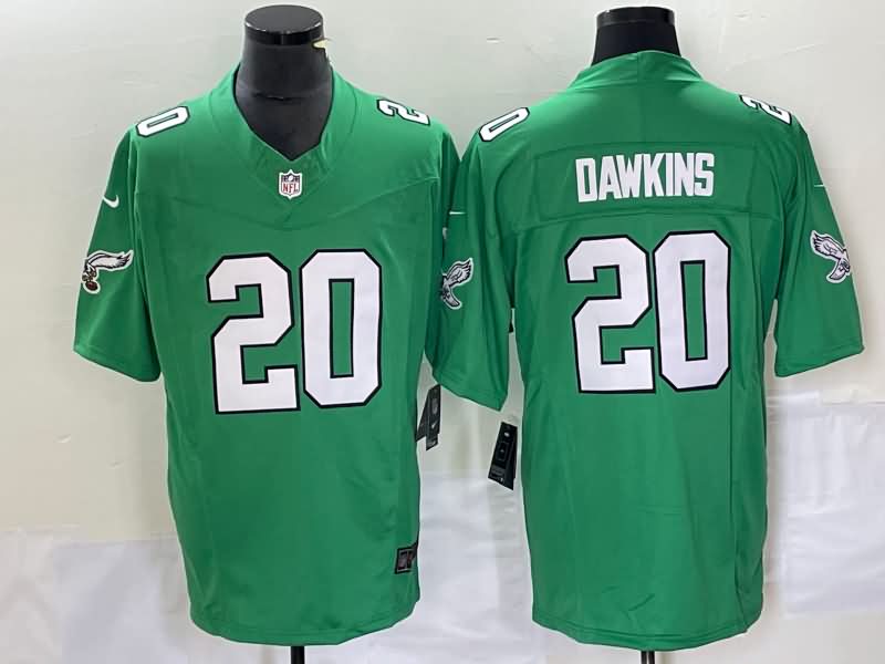 Philadelphia Eagles Green Retro NFL Jersey 03