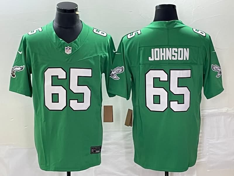 Philadelphia Eagles Green Retro NFL Jersey 03