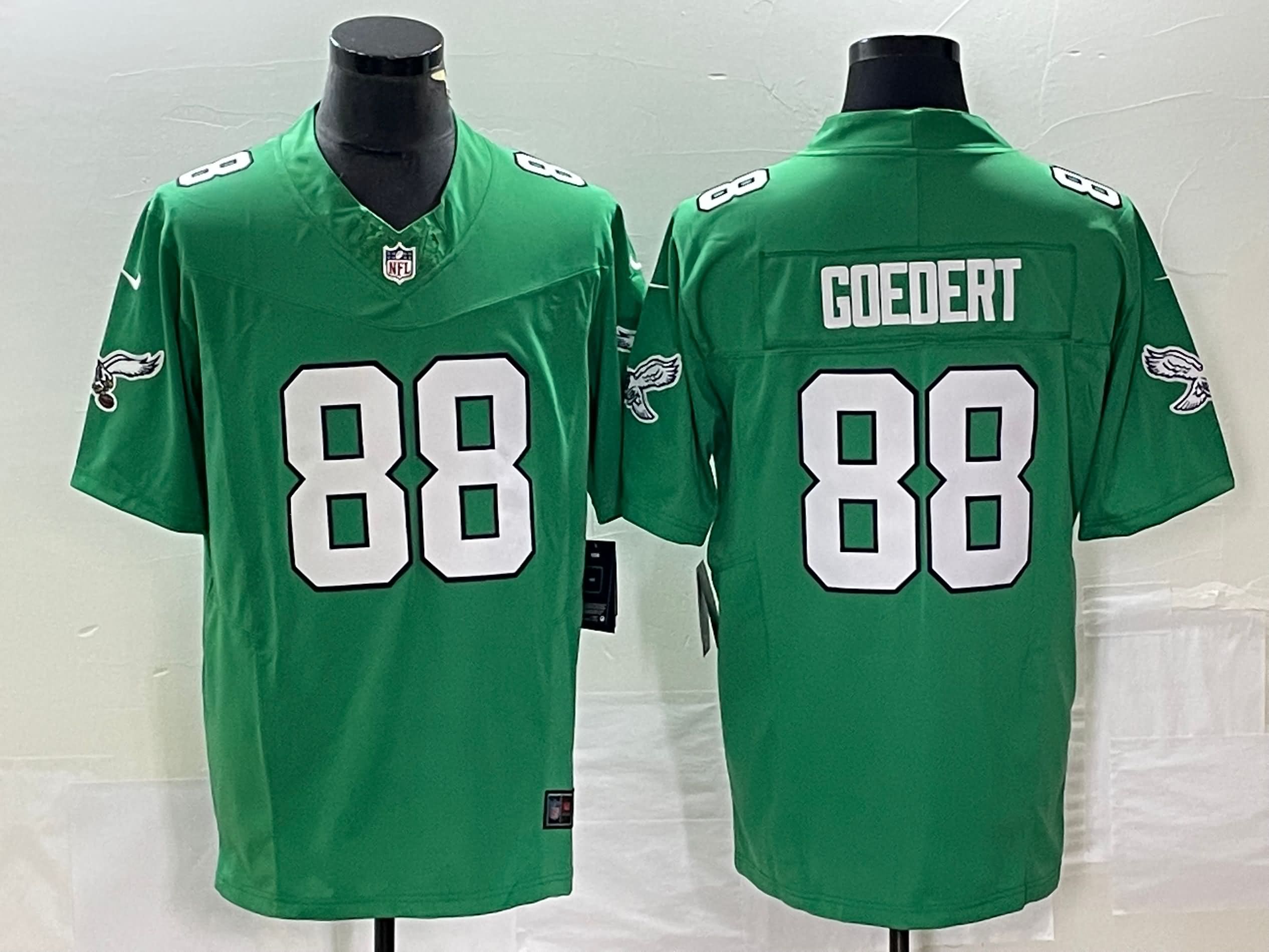 Philadelphia Eagles Green Retro NFL Jersey 03