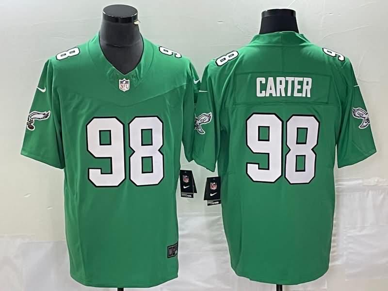 Philadelphia Eagles Green Retro NFL Jersey 03