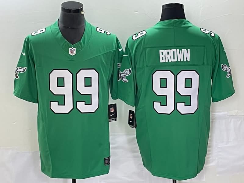 Philadelphia Eagles Green Retro NFL Jersey 03