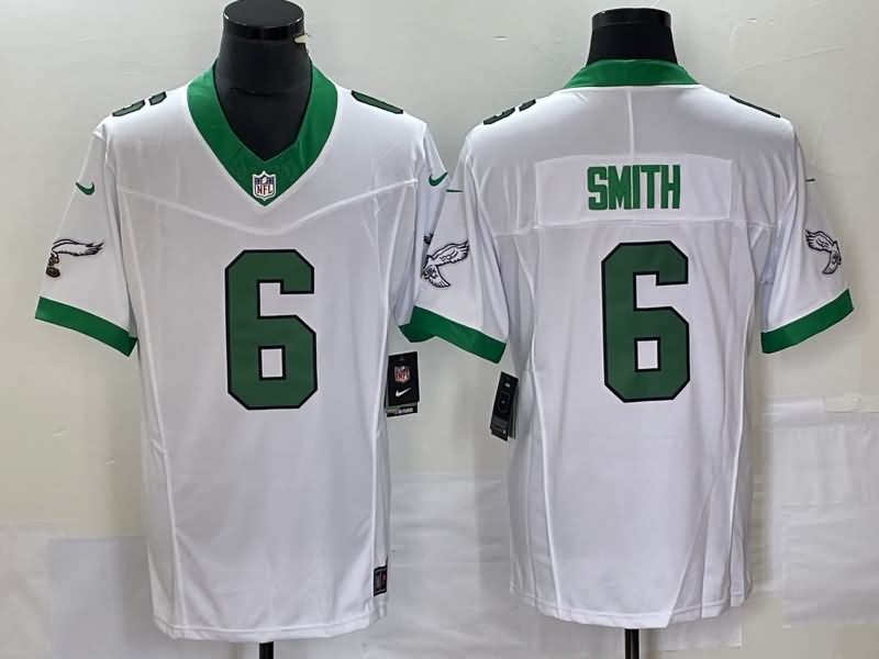 Philadelphia Eagles White Retro NFL Jersey 02