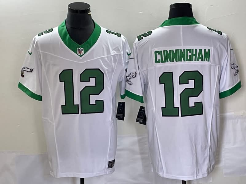 Philadelphia Eagles White Retro NFL Jersey 02