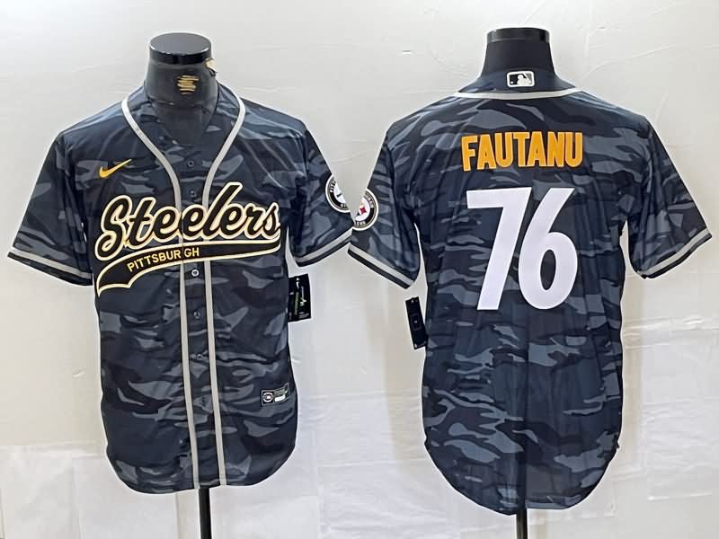 Pittsburgh Steelers Camouflage MLB&NFL Jersey 02