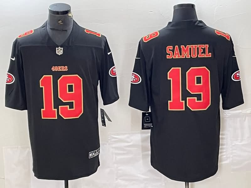 San Francisco 49ers Black Gold NFL Jersey 02