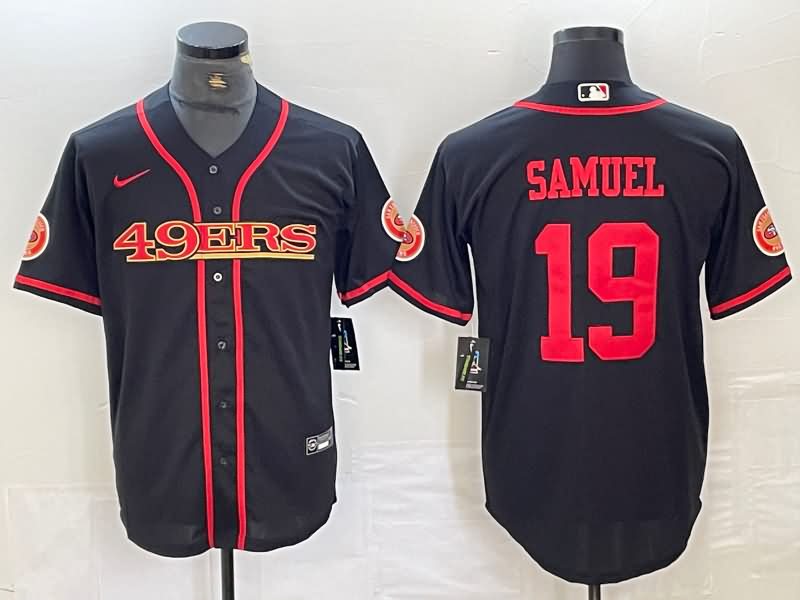 San Francisco 49ers Black MLB&NFL Jersey 04