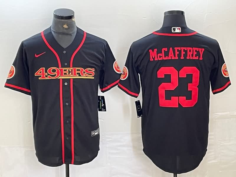 San Francisco 49ers Black MLB&NFL Jersey 04