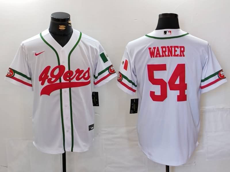 San Francisco 49ers Whtie MLB&NFL Jersey 03