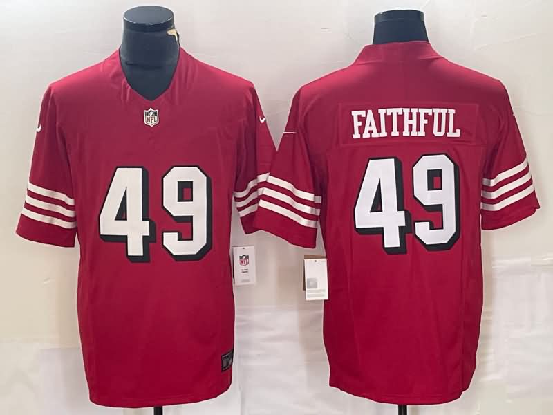 San Francisco 49ers Red NFL Jersey 02