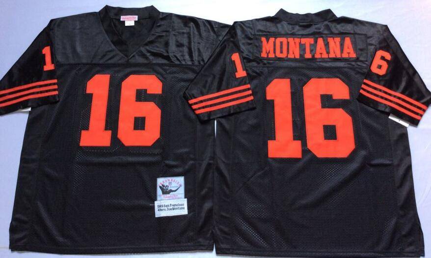 San Francisco 49ers Black Retro NFL Jersey