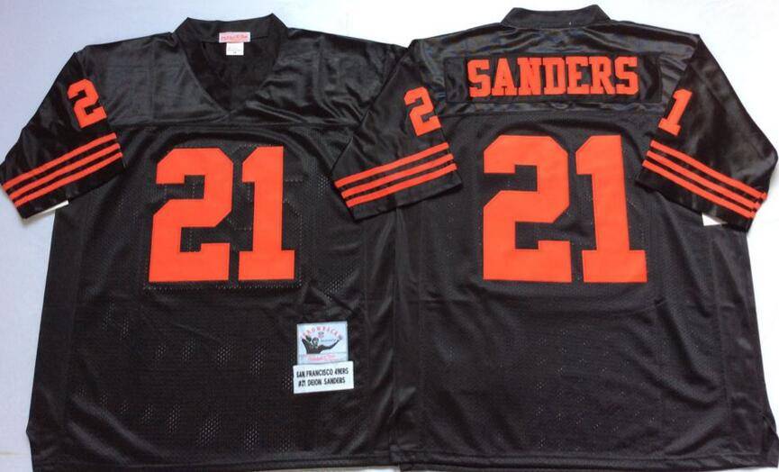 San Francisco 49ers Black Retro NFL Jersey