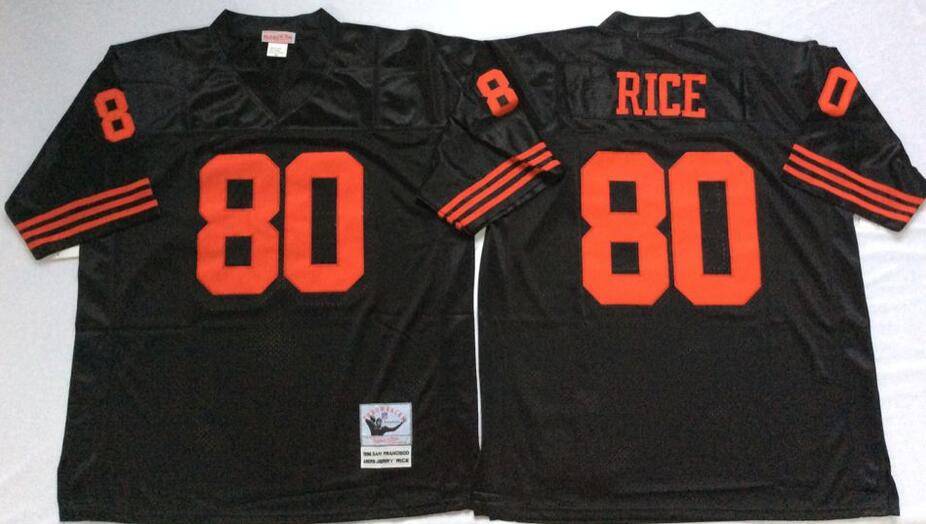 San Francisco 49ers Black Retro NFL Jersey