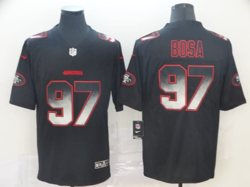 San Francisco 49ers Black Smoke Fashion NFL Jersey