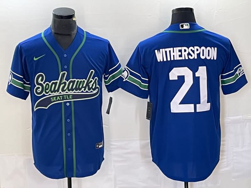 Seattle Seahawks Blue MLB&NFL Jersey