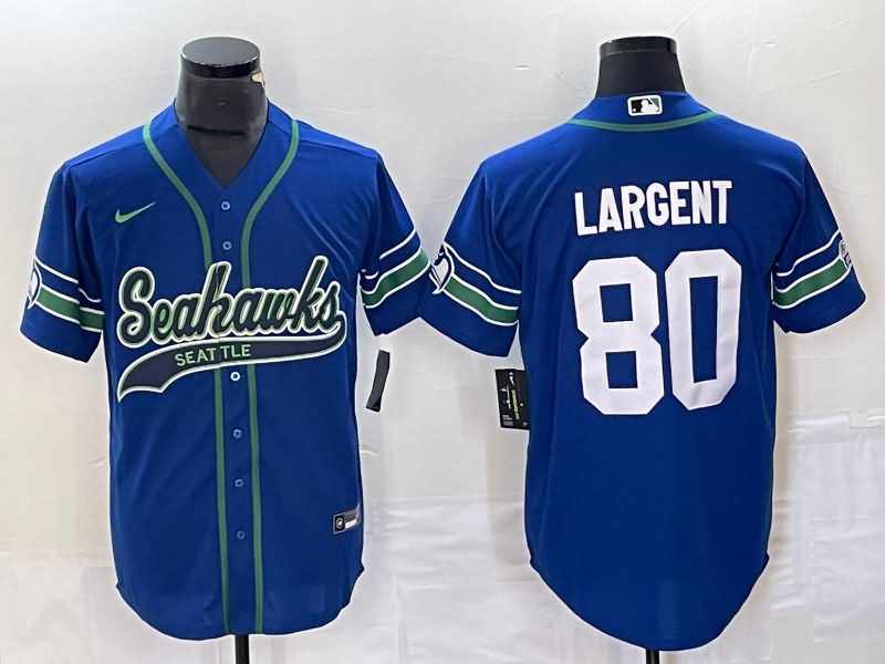 Seattle Seahawks Blue MLB&NFL Jersey