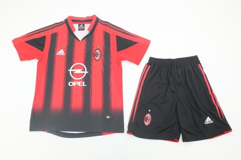 Kids AC Milan Soccer Jersey Home Replica 2004/05