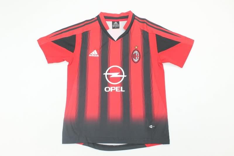 Kids AC Milan Soccer Jersey Home Replica 2004/05