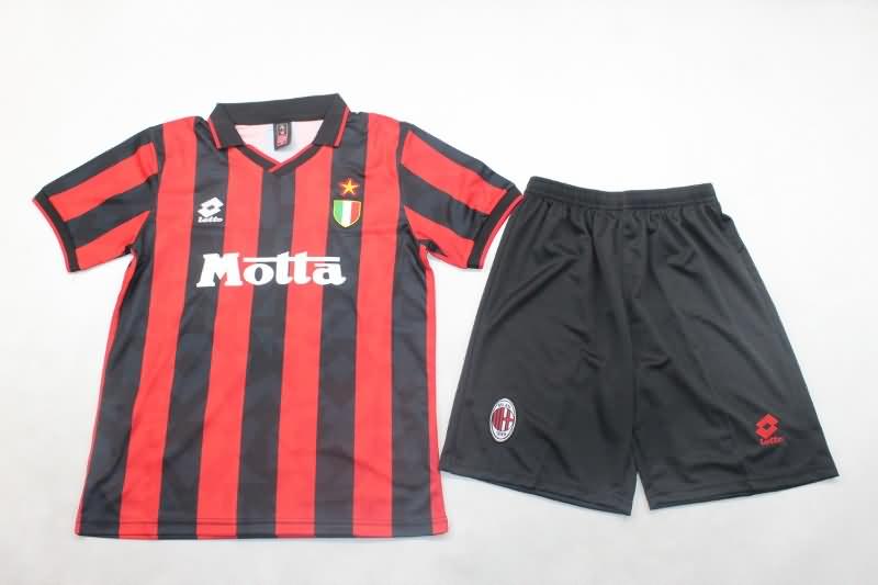 Kids AC Milan Soccer Jersey Home Replica 1993/94