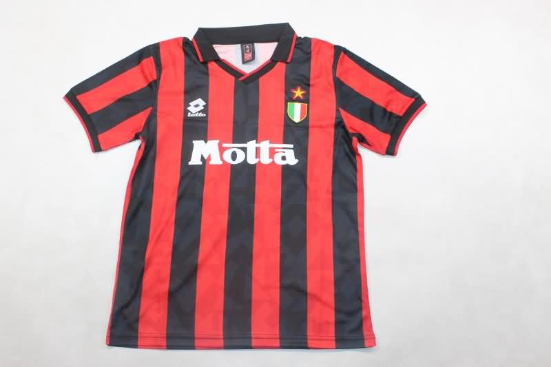 Kids AC Milan Soccer Jersey Home Replica 1993/94