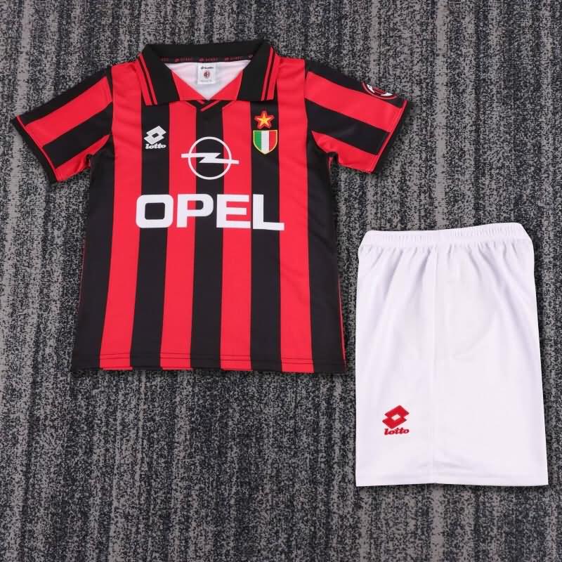 Kids AC Milan Soccer Jersey Home Replica 1996/97