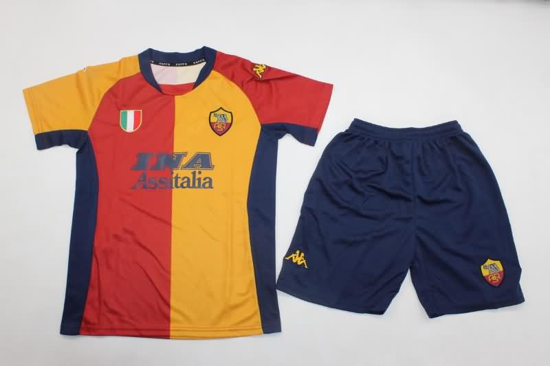 Kids AS Roma Soccer Jersey Home Replica 2001/02