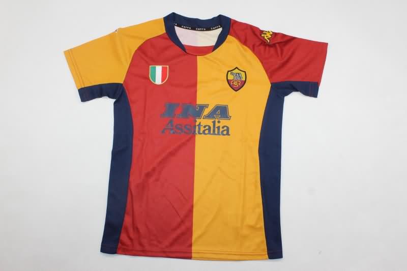 Kids AS Roma Soccer Jersey Home Replica 2001/02