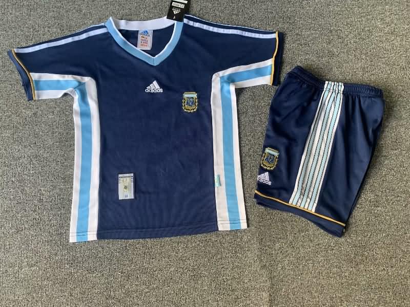 Kids Argentina Soccer Jersey Away Replica 1998