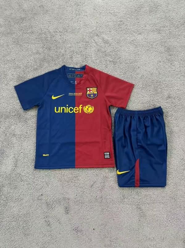 Kids Barcelona Soccer Jersey Home Final Replica 2008/09