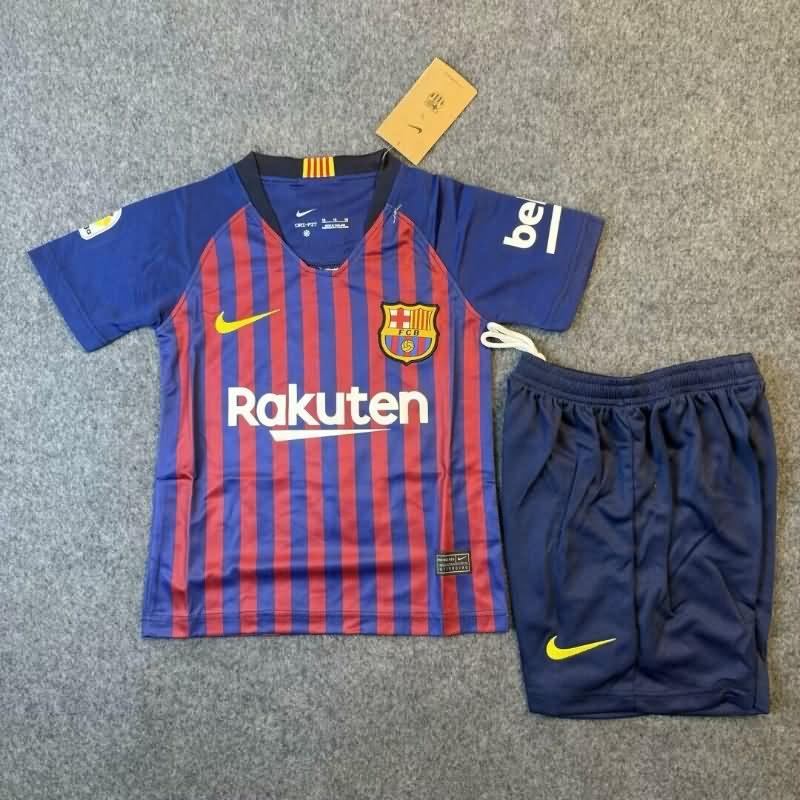 Kids Barcelona Soccer Jersey Home Replica 2018/19