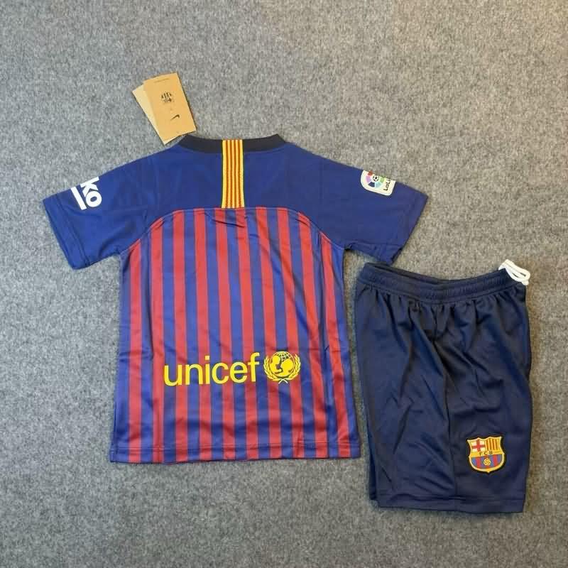 Kids Barcelona Soccer Jersey Home Replica 2018/19