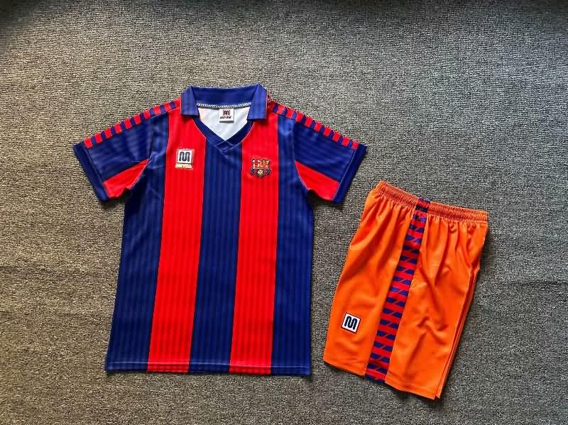 Kids Barcelona Soccer Jersey Home Replica 1991/92