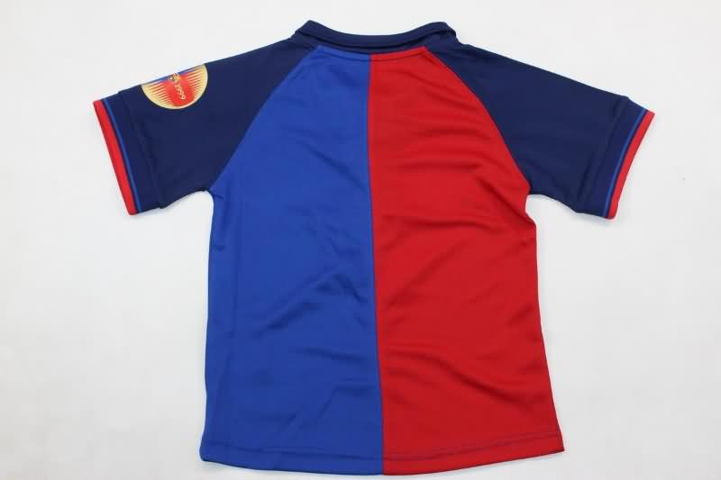 Kids Barcelona Soccer Jersey Home Replica 1999/00