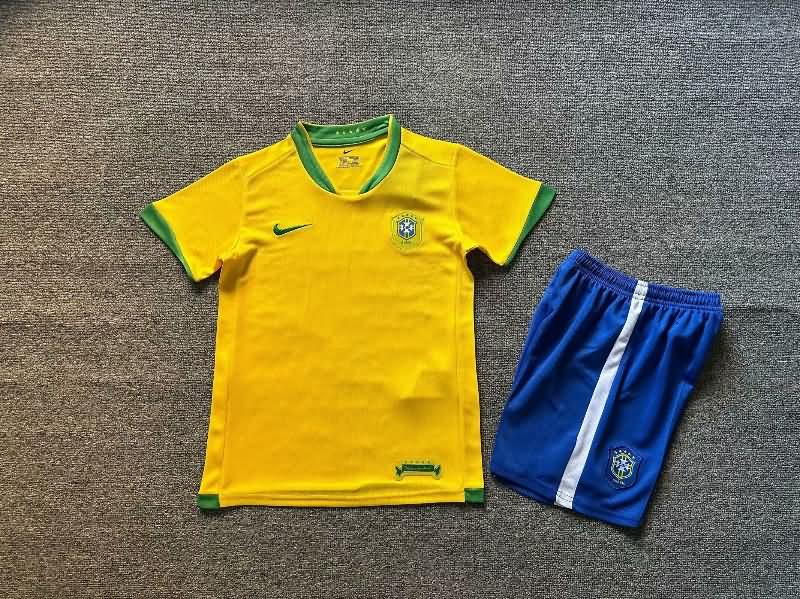 Kids Brazil Soccer Jersey Home Replica 2010