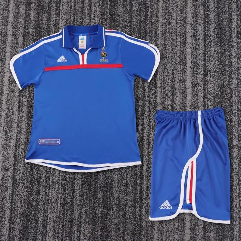 Kids France Soccer Jersey Home Replica 2000